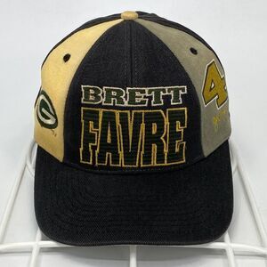 Drew Pearson Green Bay Packers Brett Favre Pinwheel Snapback Hat (H19)